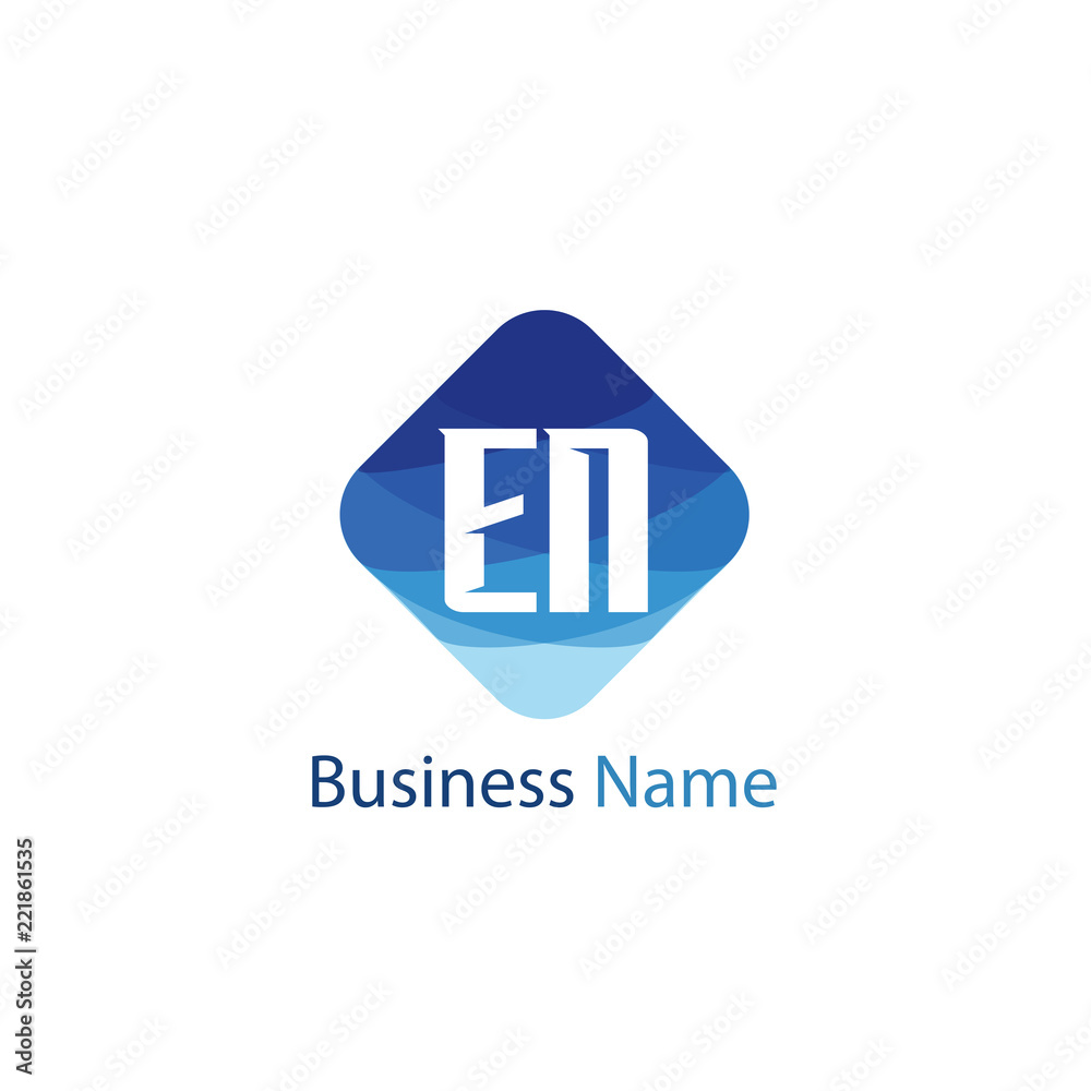 Initial Letter EN Logo Template Design Initial Letter EN Logo Template Design