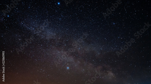 The milky way on a clear night sky
