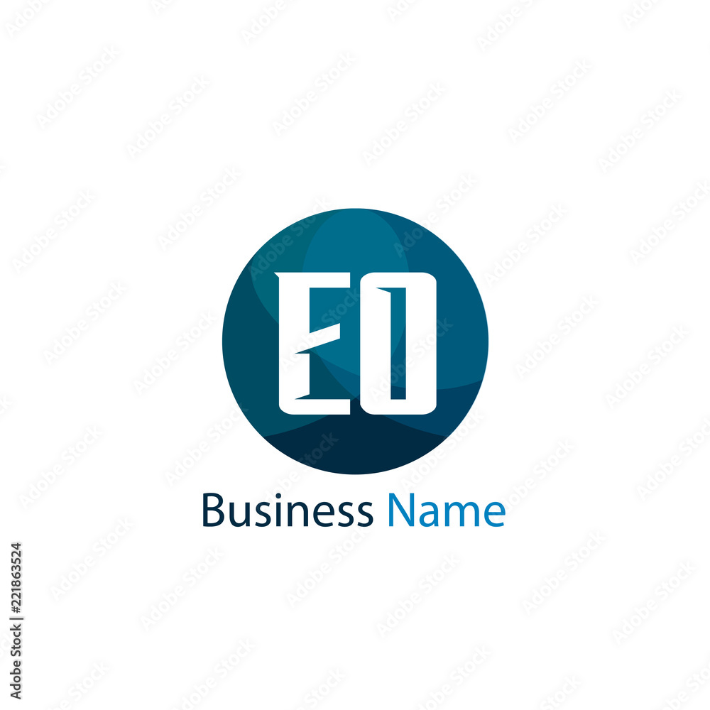Initial Letter EO Logo Template Design