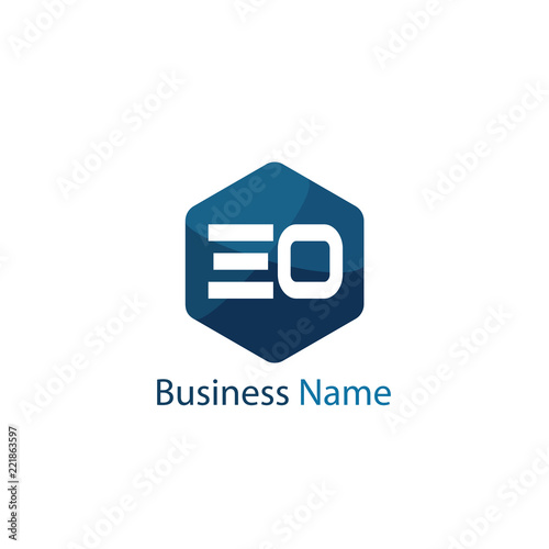 Initial Letter EO Logo Template Design