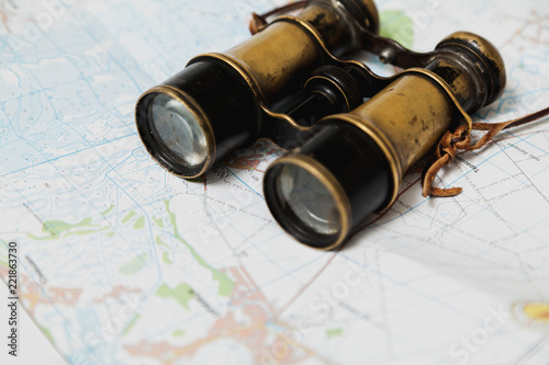 Ancient binoculars are on map