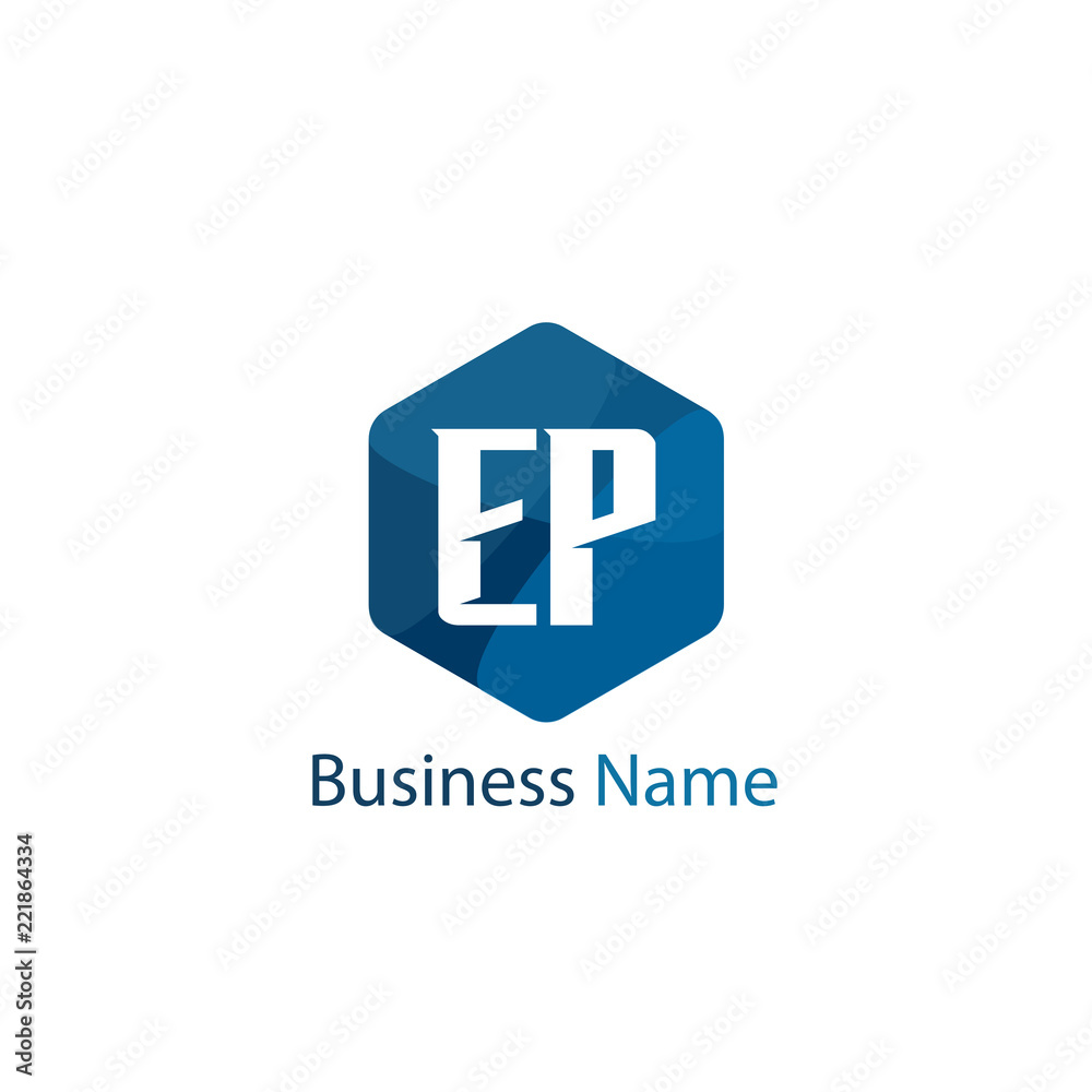 Fototapeta premium Initial Letter EP Logo Template Design