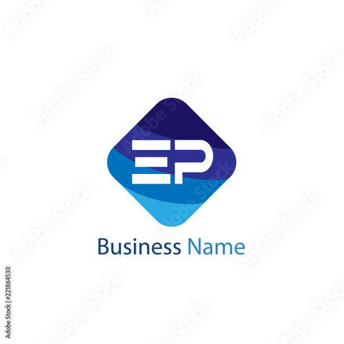 Free Download Initial Letter EP Logo Template Design - GFXLoad