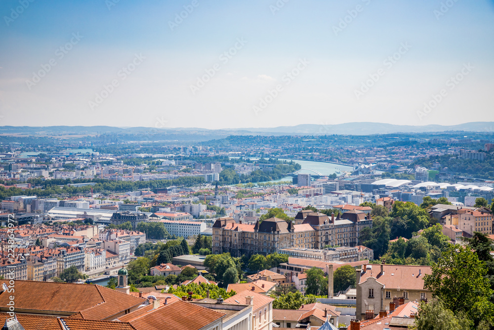 Vue de Lyon vu depuis la basilique de Fourvière