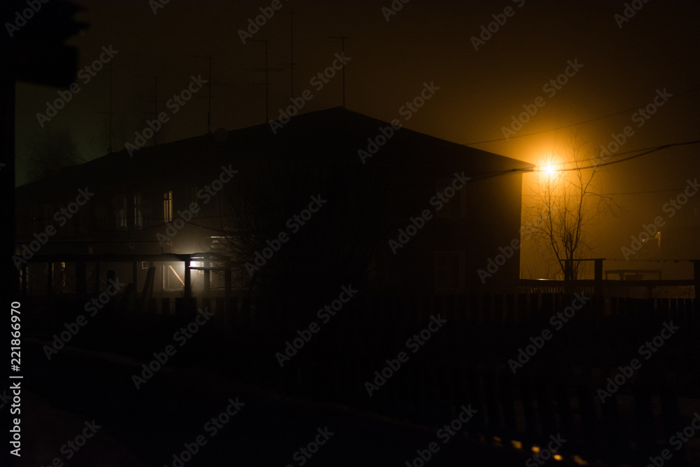 Fog at night