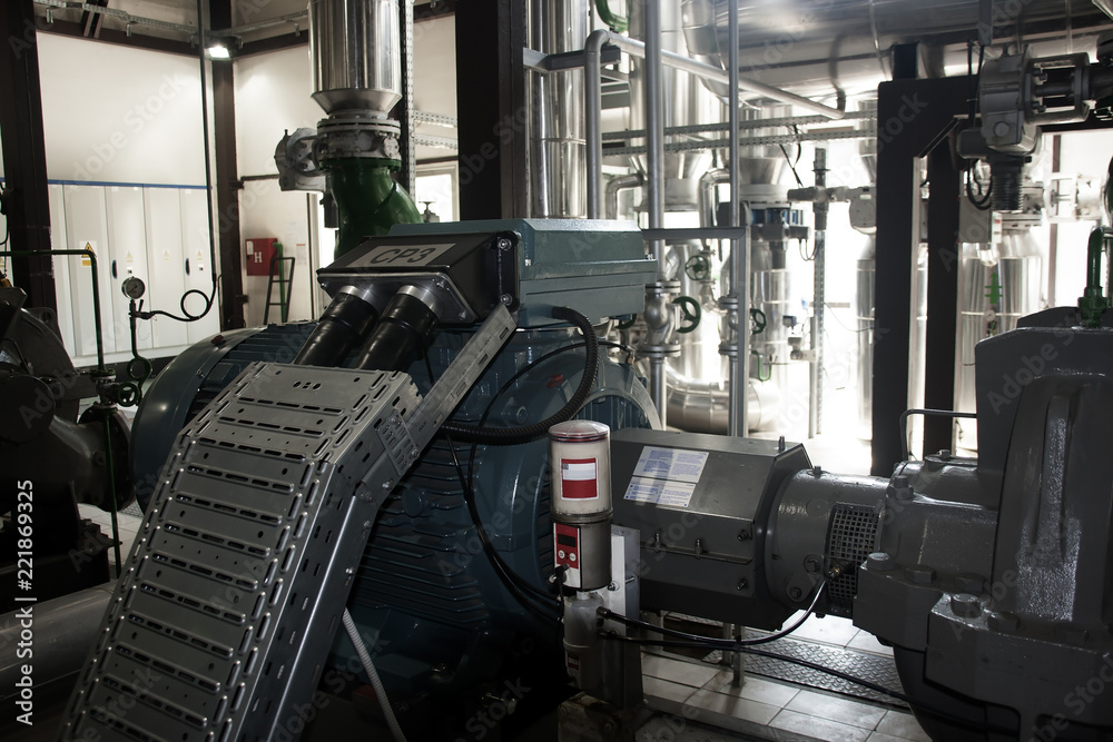 Fototapeta premium Pump in the heating plant