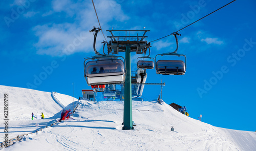 Alpine ski chairlift