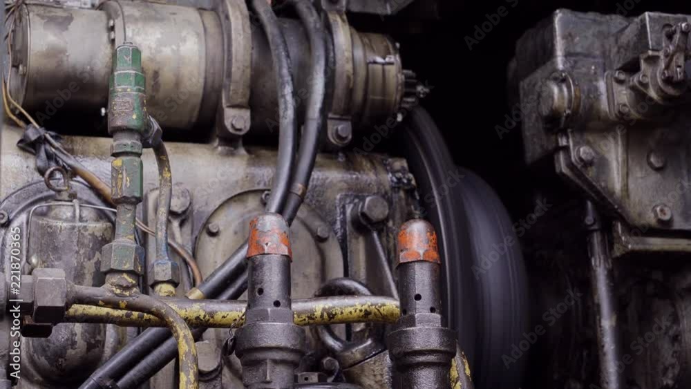 Movable parts of locomotive engine. train details Movable parts of locomotive engine. train details