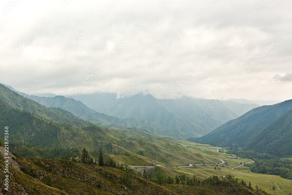 Mountains in cloudy weather Mountains in cloudy weather