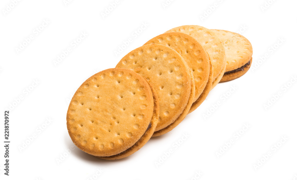 double biscuits with chocolate double biscuits with chocolate