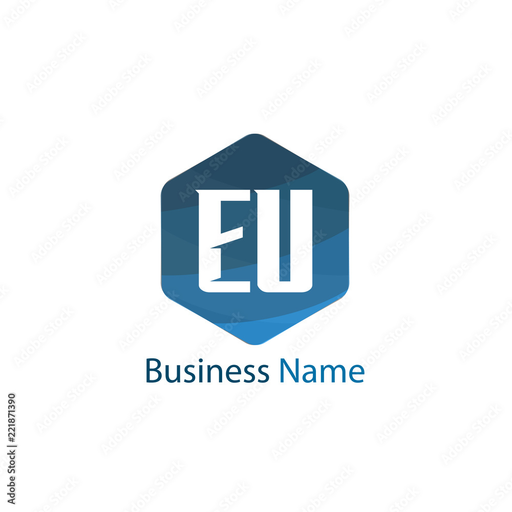 Initial Letter EU Logo Template Design Initial Letter EU Logo Template Design