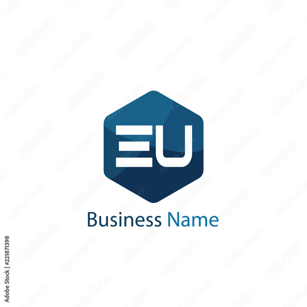 Initial Letter EU Logo Template Design Initial Letter EU Logo Template Design
