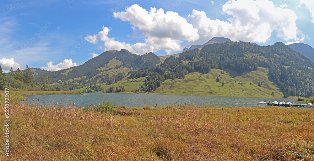 Schwarzsee, Alpen, Schweiz