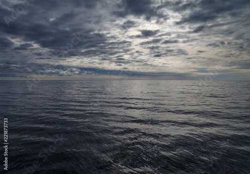 Baltic sea in a cloudy day.