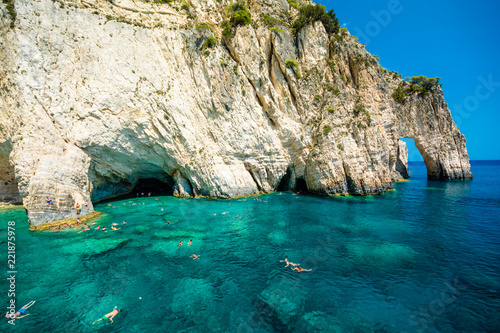 blue caves, a popular tourist area, Zakynthos, Greece