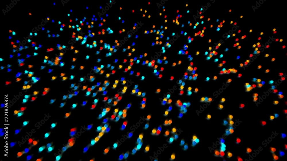 Pair of glowing bouncing balls hits and crumbling 3D render animation 4k UHD 3840x2160
