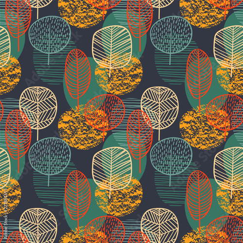 abstrakcyjny-wzor-jesiennych-drzew
