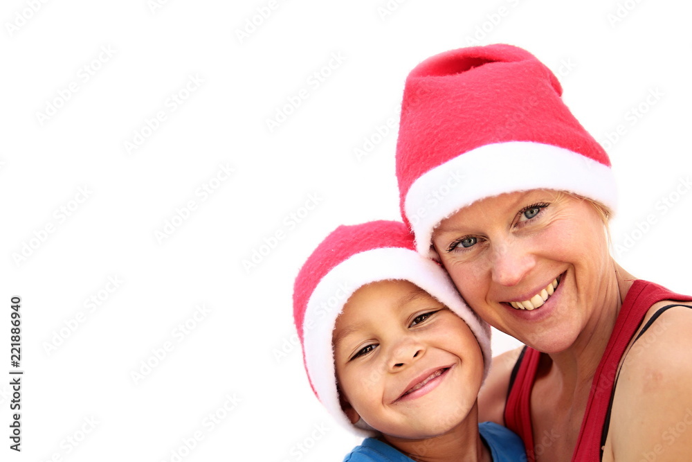 Mom and son having fun Mom and son having fun