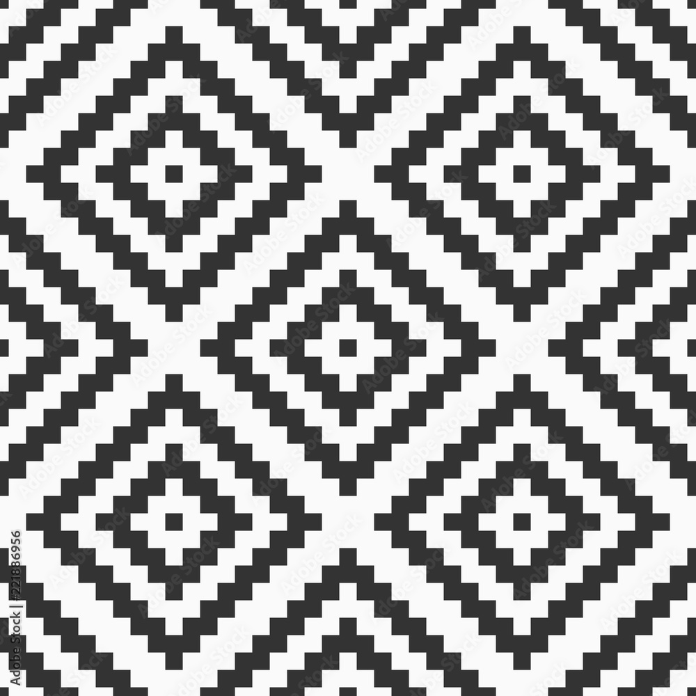 Abstract seamless rhombuses pattern.