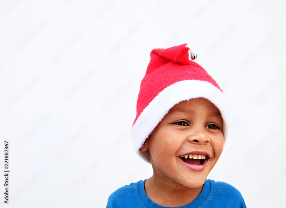 Happy boy looking forward to christmas Happy boy looking forward to christmas