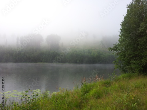 foggy sweden lake 03