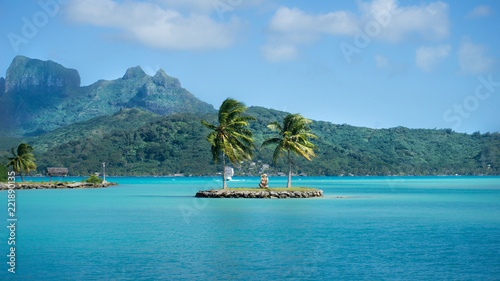 Bora Bora, French Polynesia - Tiki Guarding The Pearl of Pacific photo