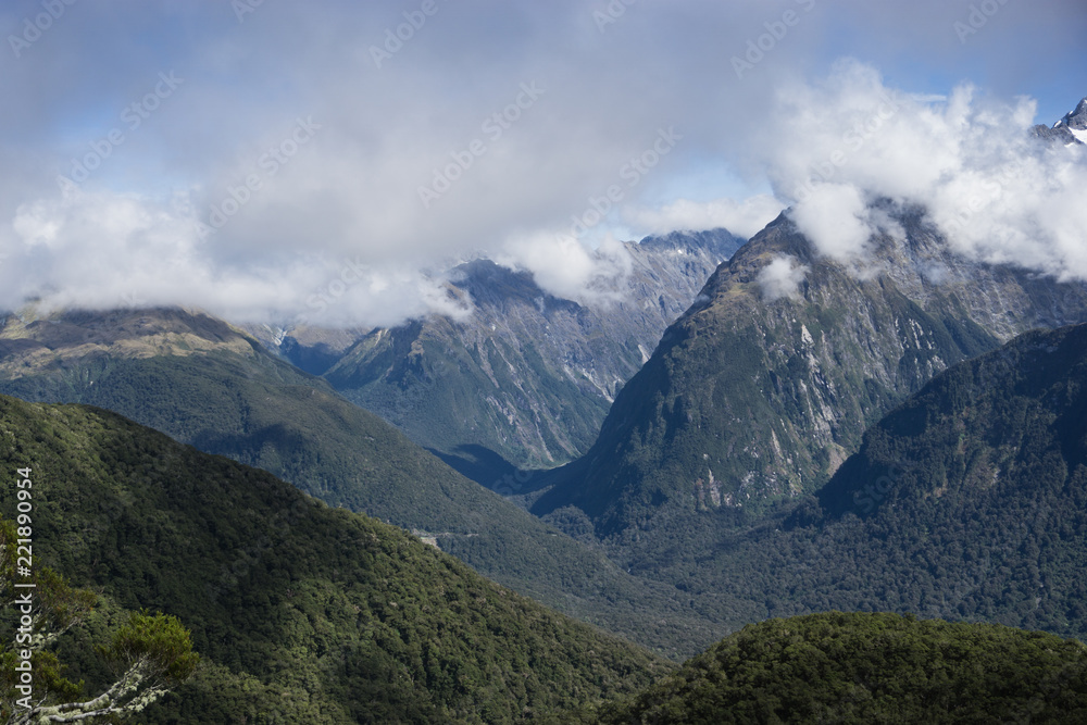 View To Fiordland In New Zealand Great Walk - Routeburn Track Tramping