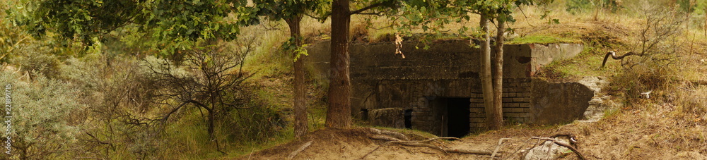 unterirdische Bunker - vergangene Zeit