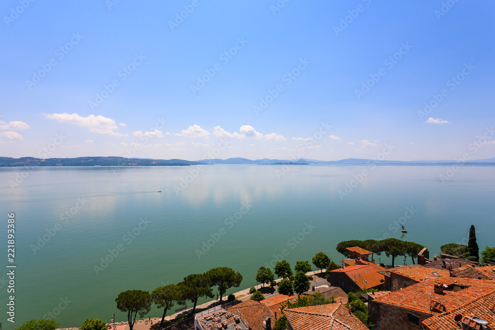 Lake Trasimeno view, Italy