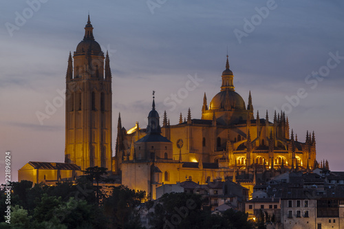 Segovia, monumental city. Cathedral of Our Lady of the Assumption and of San Frutos
