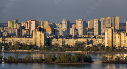 view of the left bank of Kiev