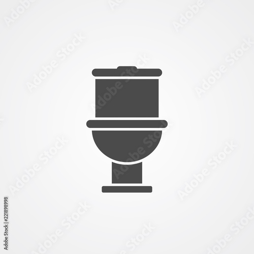 Toilet vector icon sign symbol
