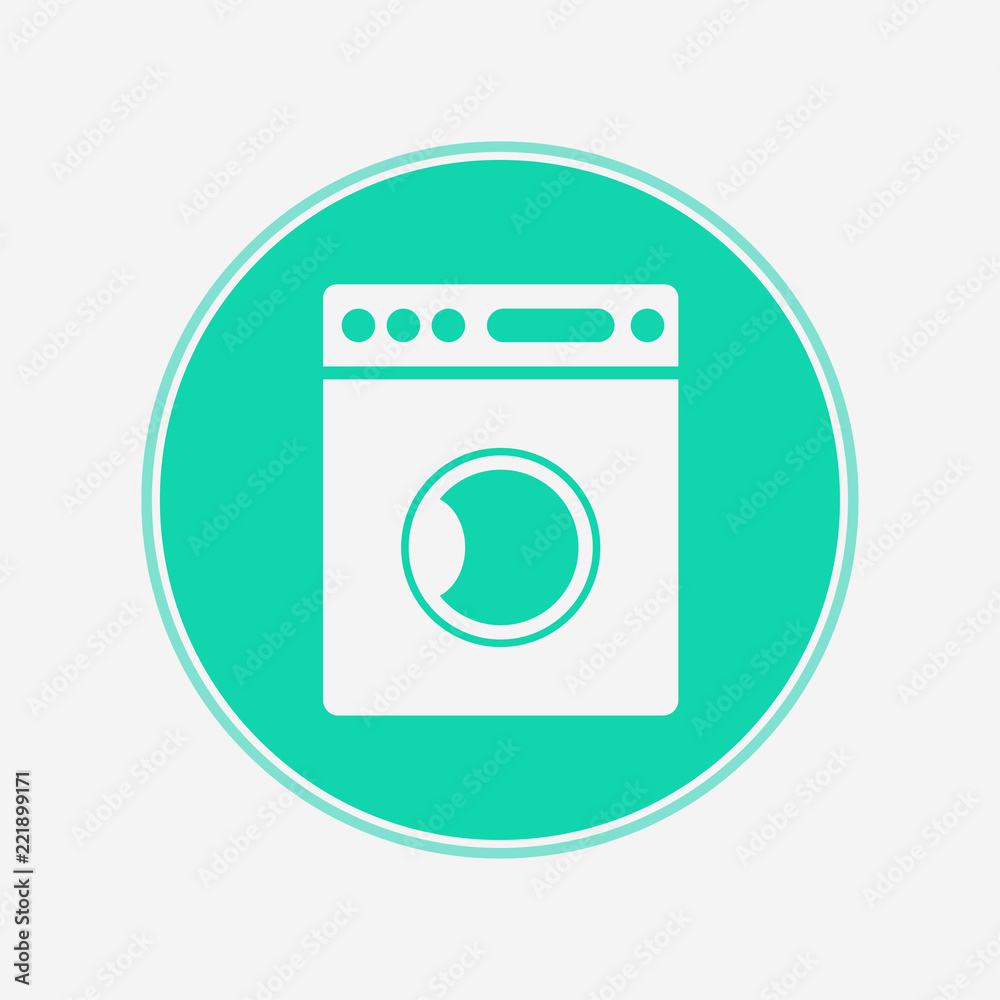 Washing machine vector icon sign symbol