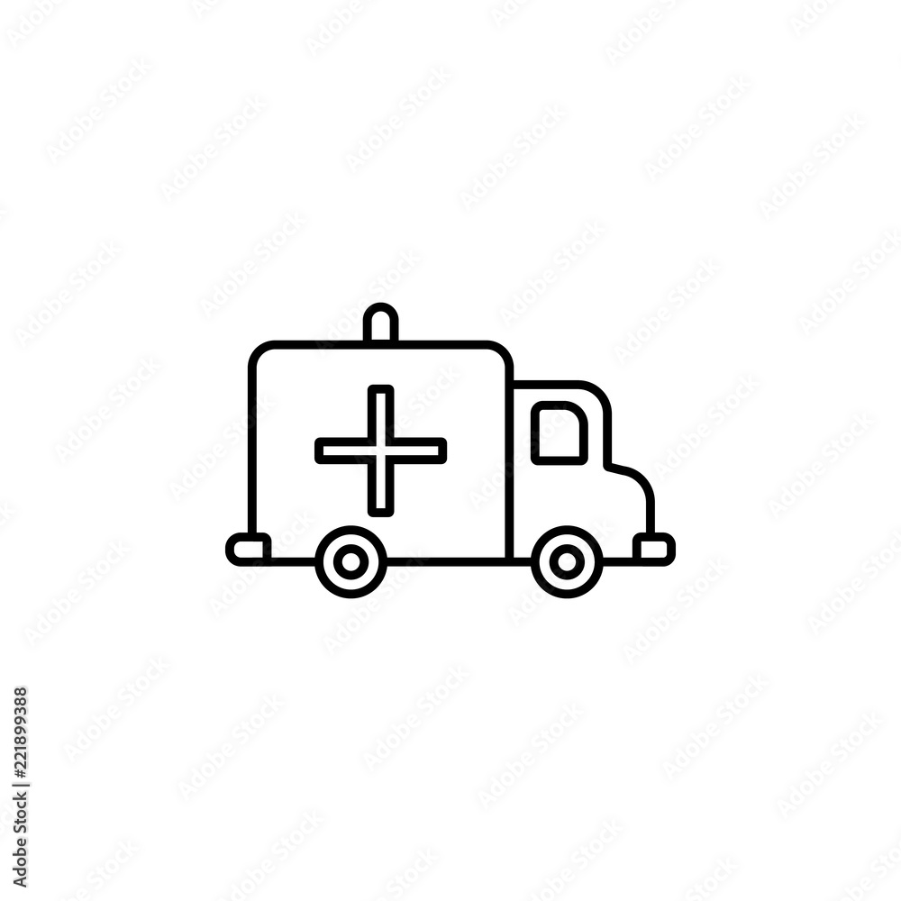 Ambulance icon. Element of blood donation icon for mobile concept and web apps. Thin line Ambulance icon can be used for web and mobile Ambulance icon. Element of blood donation icon for mobile concept and web apps. Thin line Ambulance icon can be used for web and mobile