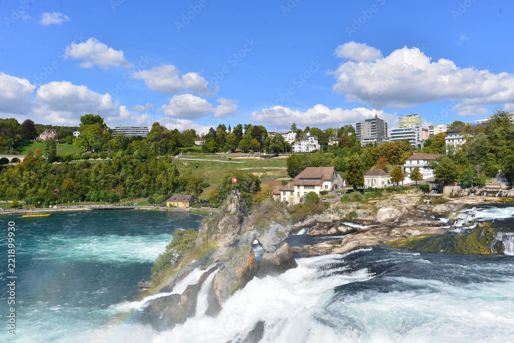 Obraz premium Naturwunder Rheinfall im Kanton Schaffhausen 