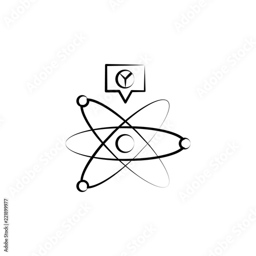 Cold fusion icon. Element of mad science icon for mobile concept and web apps. Hand drawn Cold fusion icon can be used for web and mobile