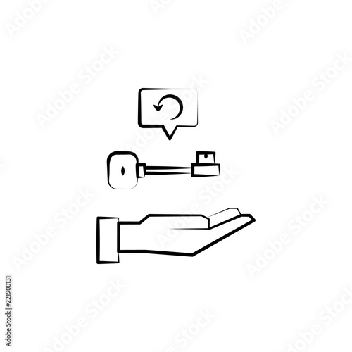 Psychometric icon. Element of mad science icon for mobile concept and web apps. Hand drawn Psychometric icon can be used for web and mobile