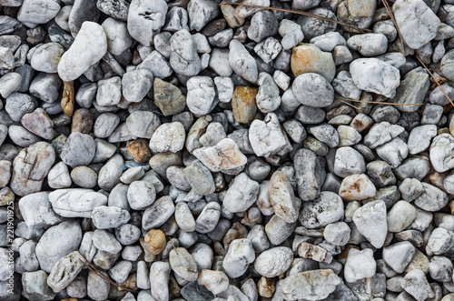 Grey pebbles background