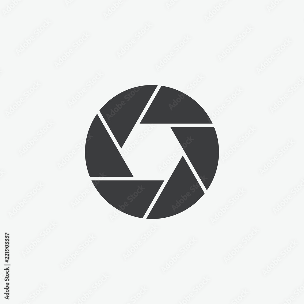 Camera Shutter Vector Icon Camera Shutter Vector Icon