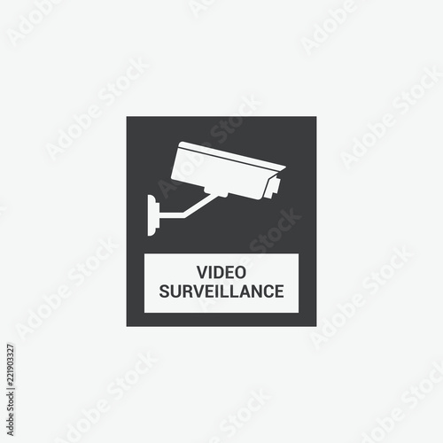 Video Surveillance CCTV Vector Icon