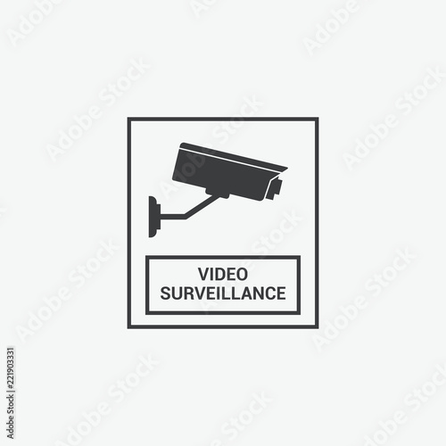 Video Surveillance CCTV Vector Icon