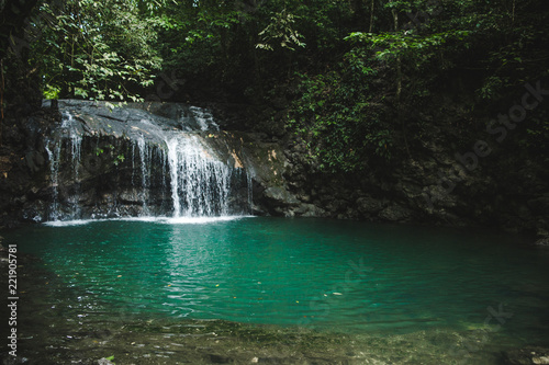 The final natural pool in the Seven Altars  Siete Altares   a tourist attraction in Livingston  Guatemala