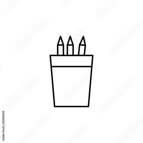 clerical cup icon. Element of education for mobile concept and web apps icon. Thin line icon for website design and development, app development. Premium icon