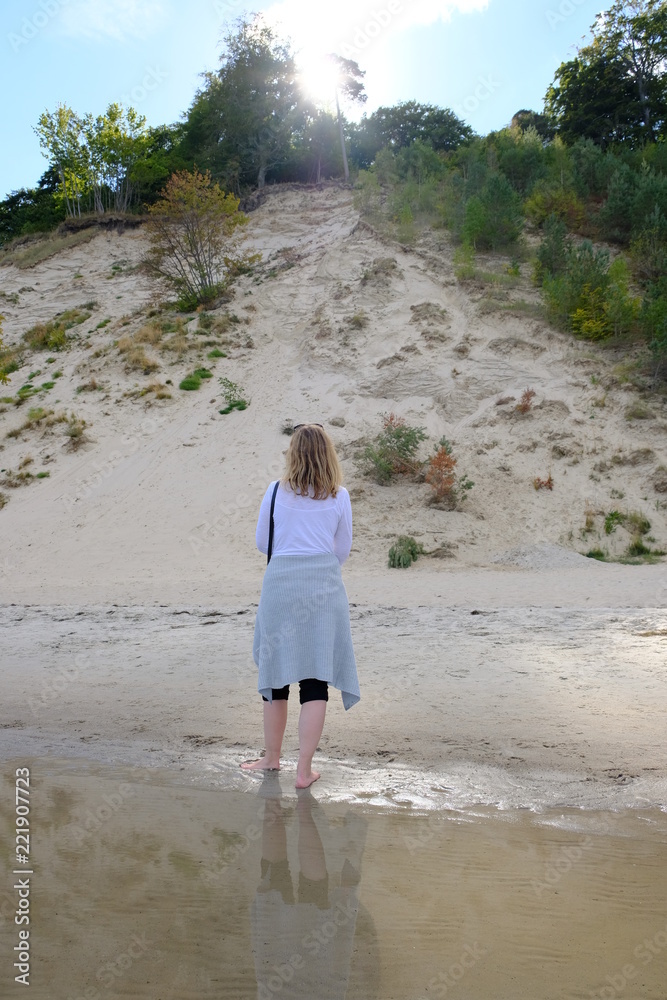 girl with sand