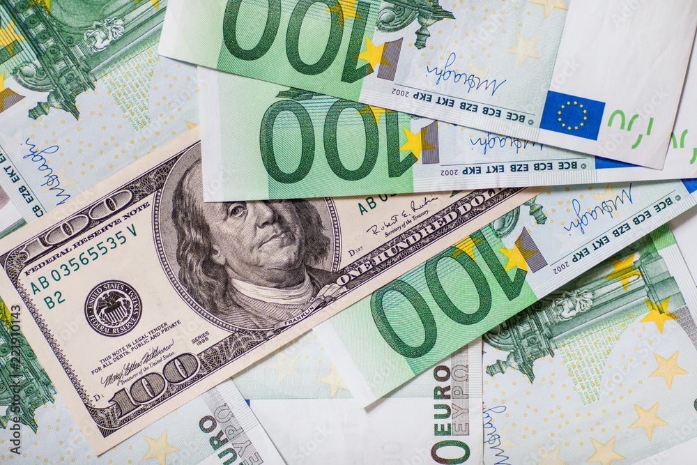 Euro Money. euro cash background. Several hundred euro banknotes Euro Money. euro cash background. Several hundred euro banknotes