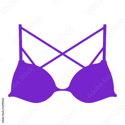 Isolated romantic bra image. Vector illustration design