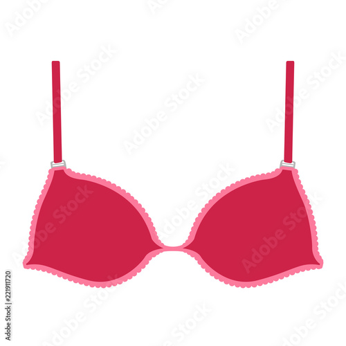 Isolated romantic bra image. Vector illustration design