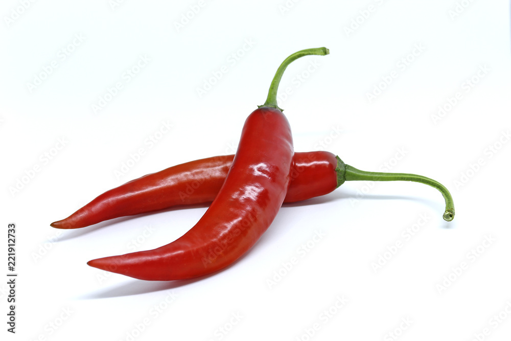 Hot pepper isolated on white