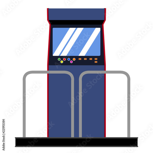 Isolated arcade dance machine. Vector illustration design