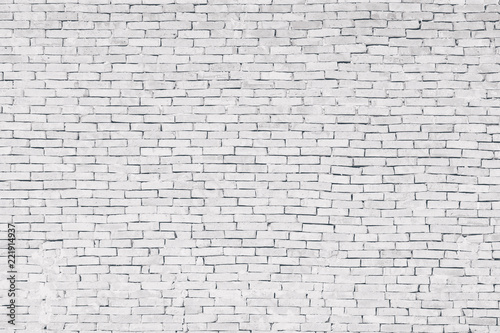 White brick wall Texture Design. Empty white brick Background for Presentations and Web Design. A Lot of Space for Text Composition art image, website, magazine or graphic for design